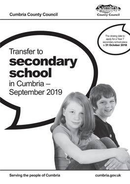 Transfer to Secondary School in Cumbria 2019