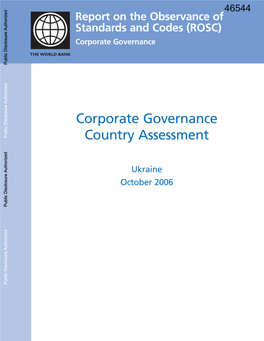 Corporate Governance Public Disclosure Authorized