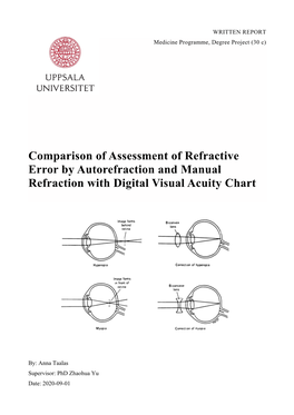 Comparison of Assessment of Refractive Error by Autorefraction and Manual Refraction with Digital Visual Acuity Chart