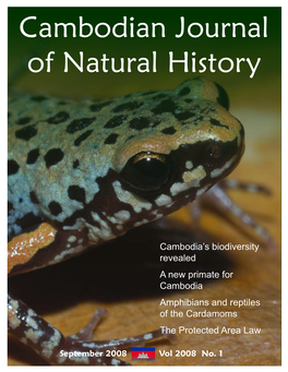 Cambodian Journal of Natural History