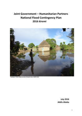Humanitarian Partners National Flood Contingency Plan 2016 Kiremt