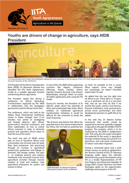 Youth Agriprenuer-Issue No. 13-November 2015