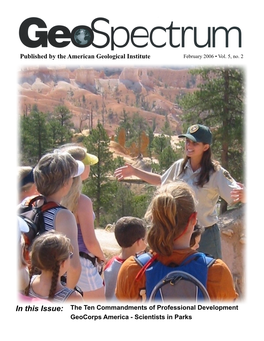 Published by the American Geological Institute in This Issue