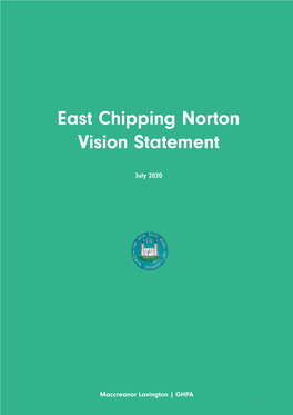 East Chipping Norton Vision Statement