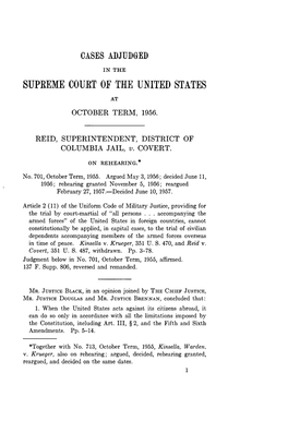 Reid V. Covert, 354 US 1