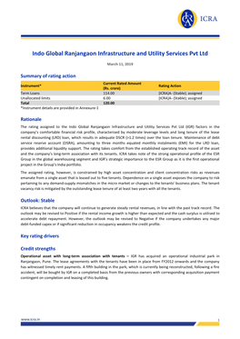 Indo Global Ranjangaon Infrastructure and Utility Services Pvt Ltd