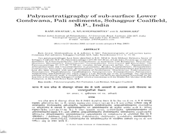 Palynostratigraphy of Sub-Surface Lower Gondwana, Pali Sediments, Sohagpur Coalfield, M.P., India