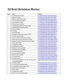 50 Best Christmas Movies