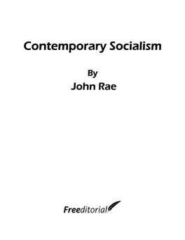 Contemporary Socialism