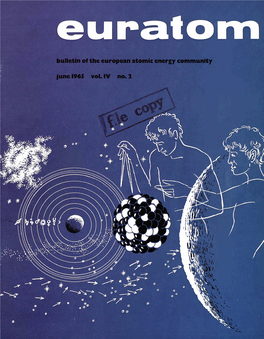 Euratom Bulletin of the European Atomic Energy Community : June 1965 Vol. IV No.2