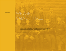 We Are Calvert Hall