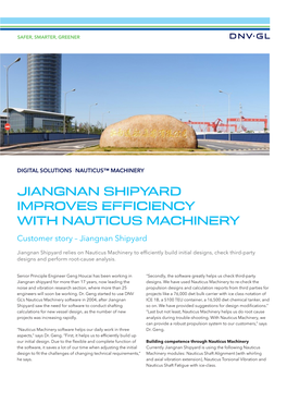 Jiangnan Shipyard Improves Efficiency with Nauticus