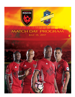 MATCH DAY PROGRAM July 15, 2017