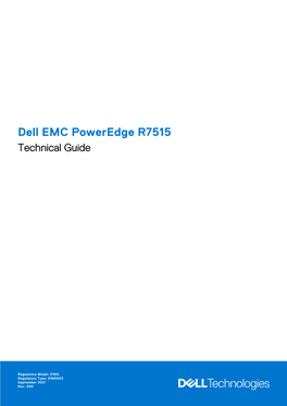 Dell EMC Poweredge R7515 Technical Guide
