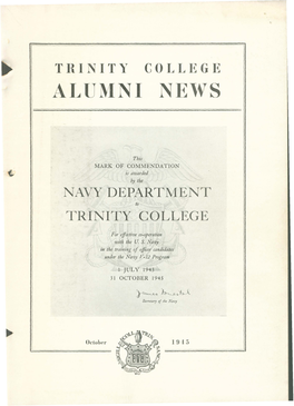 Trinity College Alumni News, October 1945