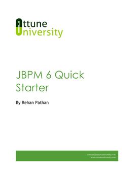 JBPM 6 Quick Starter