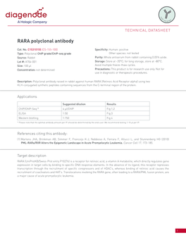 RARA Polyclonal Antibody