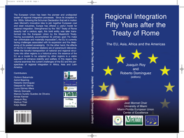 Regional Integration Fifty Years After the Treaty of Rome