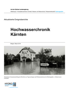 Hochwasserchronik Kärnten