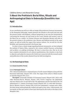 5 About the Prehistoric Burial Rites, Rituals and Anthropological Data in Dobroudja (Eneolithic-Iron Age)