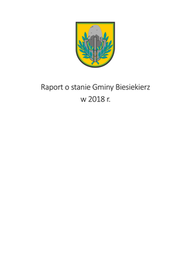 Raport O Stanie Gminy Biesiekierz W 2018 R