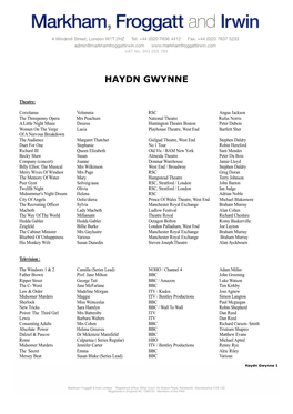 Haydn Gwynne