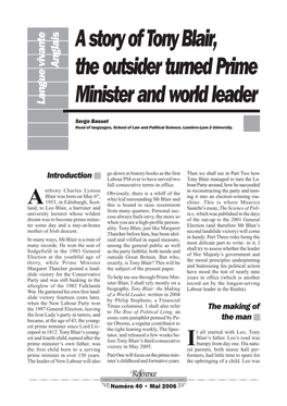 A Story of Tony Blair, the Outsider Turned Prime Minister and World