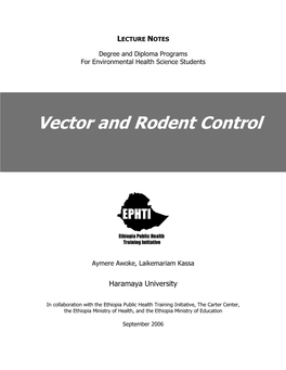 Vector and Rodent Control