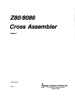 ZBOIBOB6 Cross Assembler