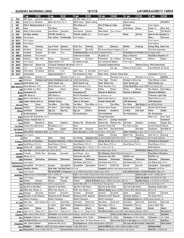 Sunday Morning Grid 12/1/19 Latimes.Com/Tv Times