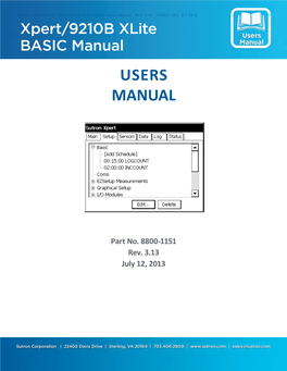 Xpert/Xlite BASIC User Manual