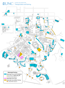 Weeknight Parking DEAN SMITH CENTER Weeknight Permit & $1 Parkmobile Pay Stations (Active Aug