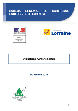 Schema Regional De Coherence Ecologique De Lorraine