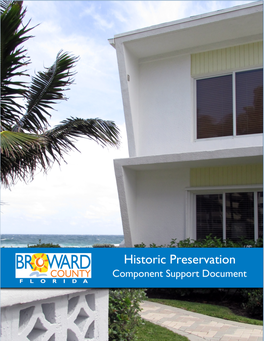 Historic Preservation Component Support Document, April 2020