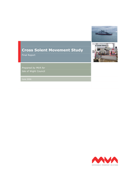 Cross Solent Movement Study Final Report