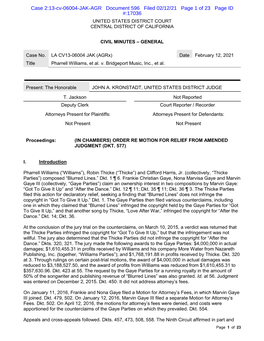 Case 2:13-Cv-06004-JAK-AGR Document 596 Filed 02/12/21 Page 1 of 23 Page ID #:17036