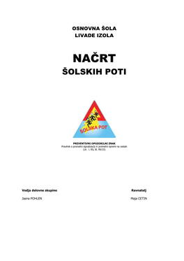 Načrt Šolskih Poti