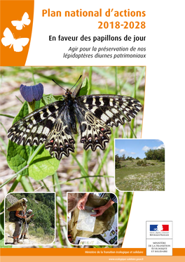 Plan National D'actions En Faveur Des Papillons De Jour 2018-2028