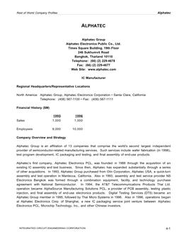 Chartered Semiconductor Manufacturing (Csm)