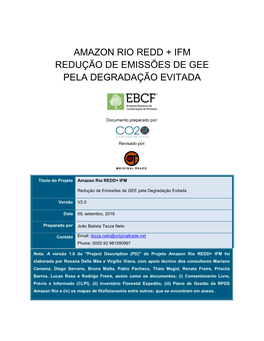 Amazon Rio Redd+ (Ifm)