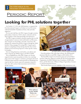 Looking for PHL Solutions Together Periodic Report