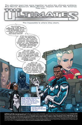 The Ultimate Team Has Come Together to Solve the Ultimate Problems. Blue Marvel