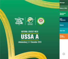 2019 USSA Tournament Brochure