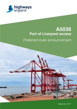 Port of Liverpool Access Preferred Route Announcement