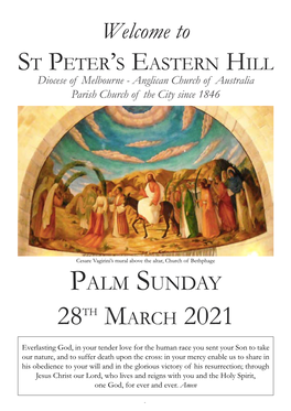 Palm Sunday Liturgy & Pew Sheet
