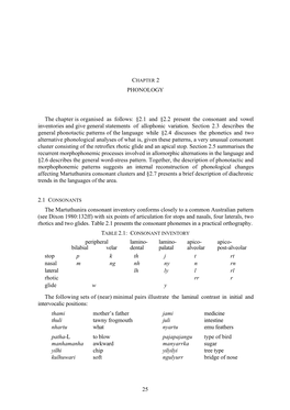 Chapter 2 Phonology