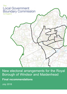New Electoral Arrangements for the Royal Borough of Windsor And