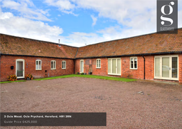 3 Ocle Mead. Ocle Prychard, Hereford, HR1 3RN Guide Price £425,000