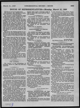 March 31, 1969 CONGRESSIONAL RECORD- HOUSE 8099