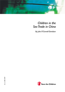 Children in the Sex Trade in China